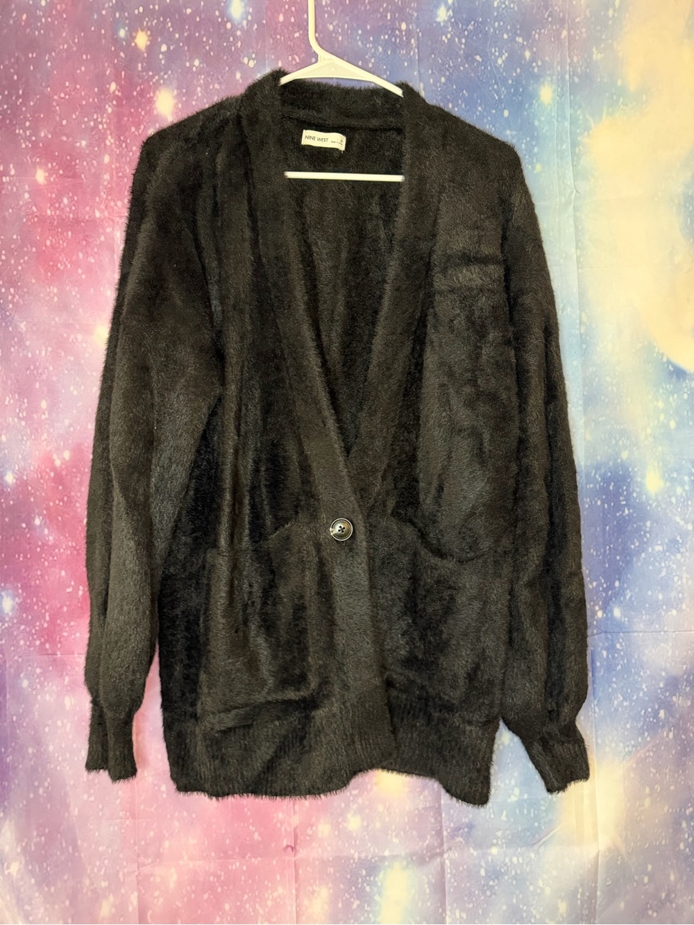 Nine West fuzzy cardigan